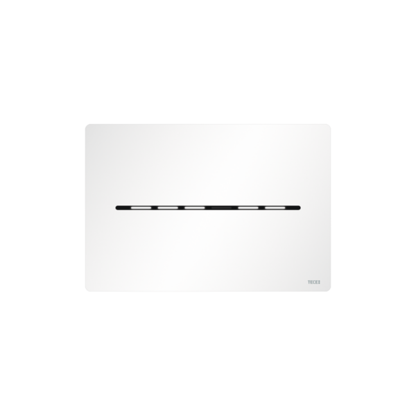 ÉLECTRONIQUE DE TOILETTE TECESOLID AVEC FONCTIONNEMENT MAINS LIBRES, BATTERIE 6 V, BLANC MAT