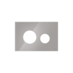 TECELOOP FRONT PLATE FOR WC FLUSH PLATE, GLASS TITANIUM