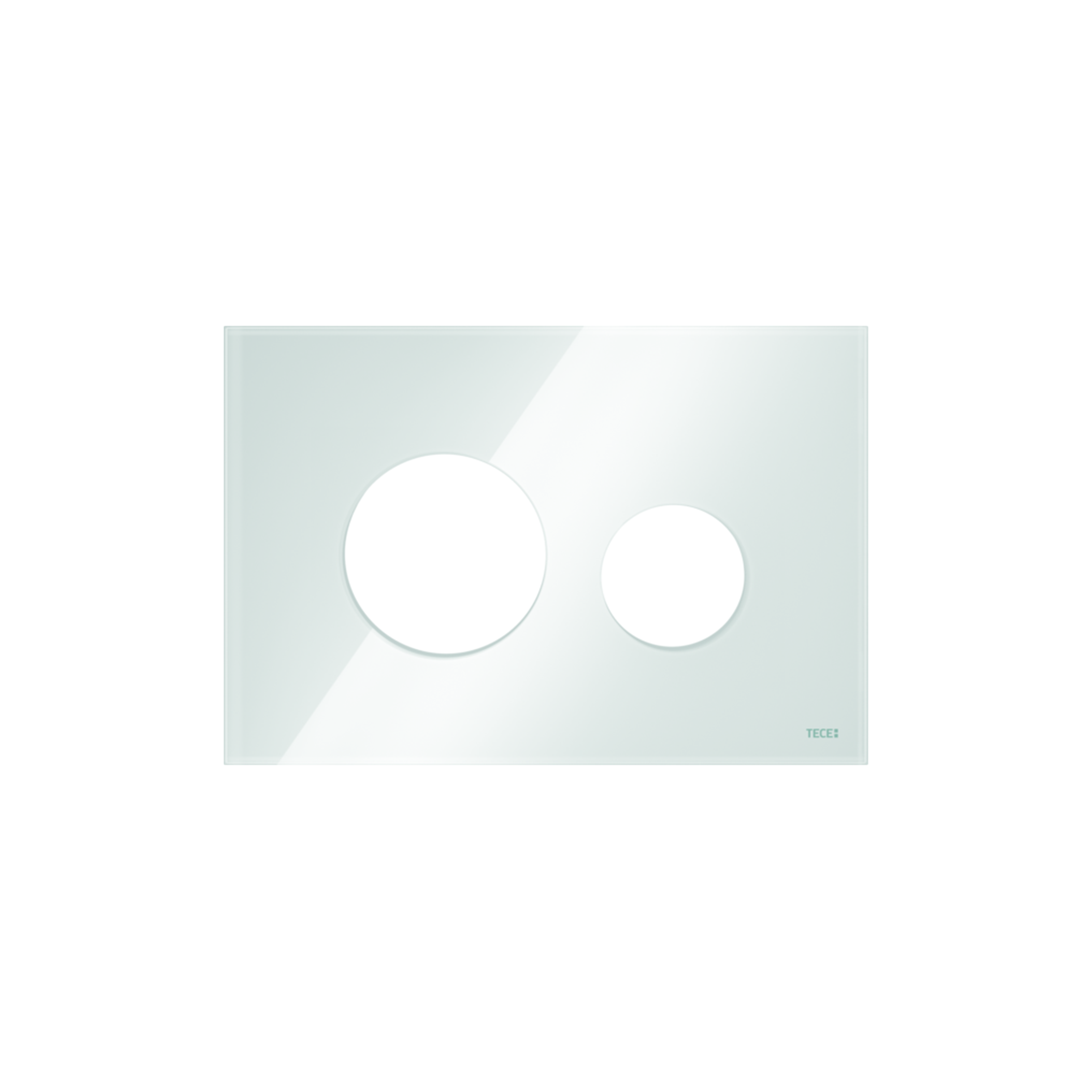 9240671.png TECELOOP FRONTPLAAT VOOR WC-BEDIENINGSPLAAT, GLAS WIT - Image 1