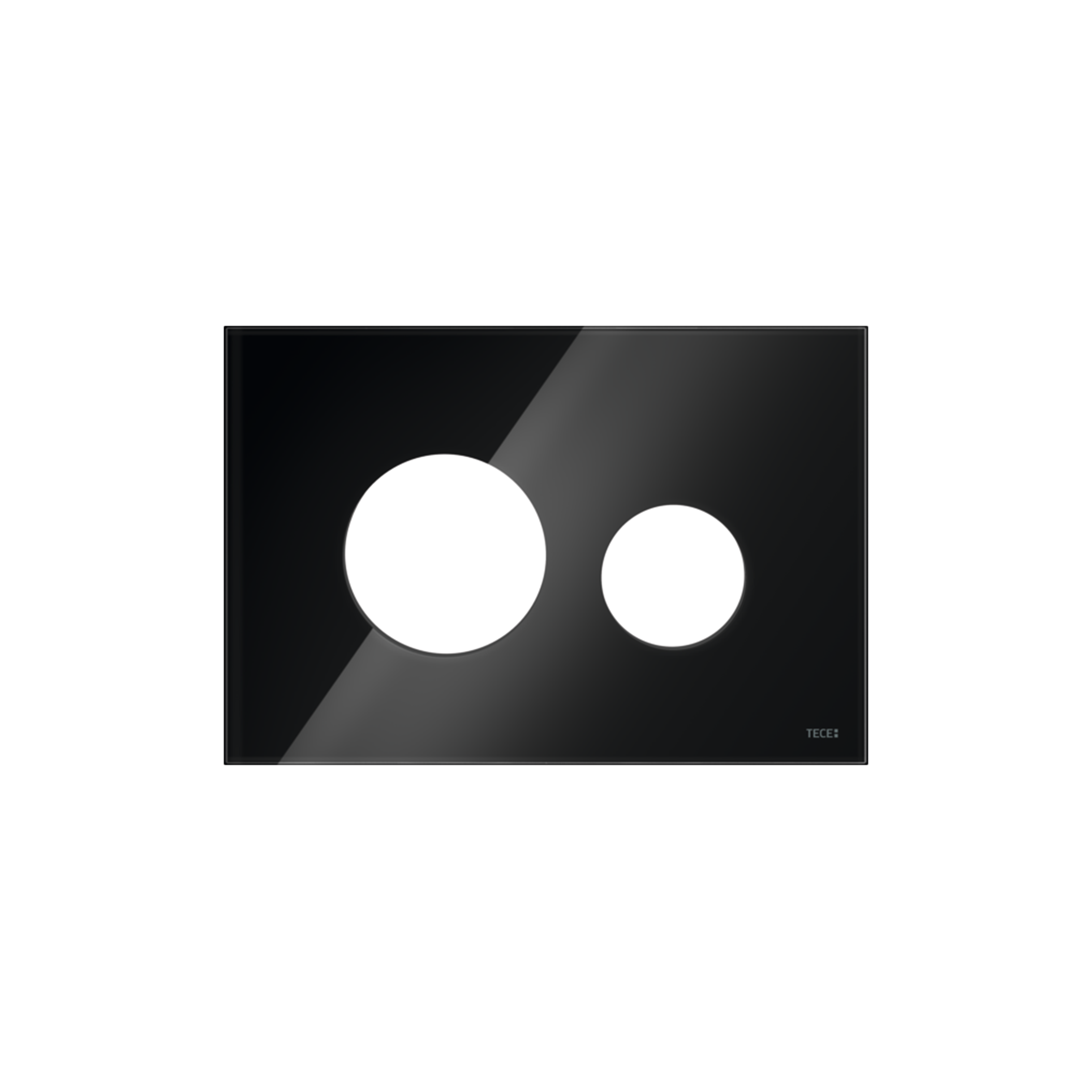 9240674-2.png TECELOOP FRONTPLAAT VOOR WC-BEDIENINGSPLAAT, GLAS ZWART – Image 1