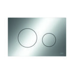 TECELOOP WC FLUSH PLATE - DUAL FLUSH - SYNTHETIC - GLOSSY CHROME