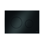 TECELOOP WC FLUSH PLATE - DUAL FLUSH - SYNTHETIC - GLOSSY BLACK