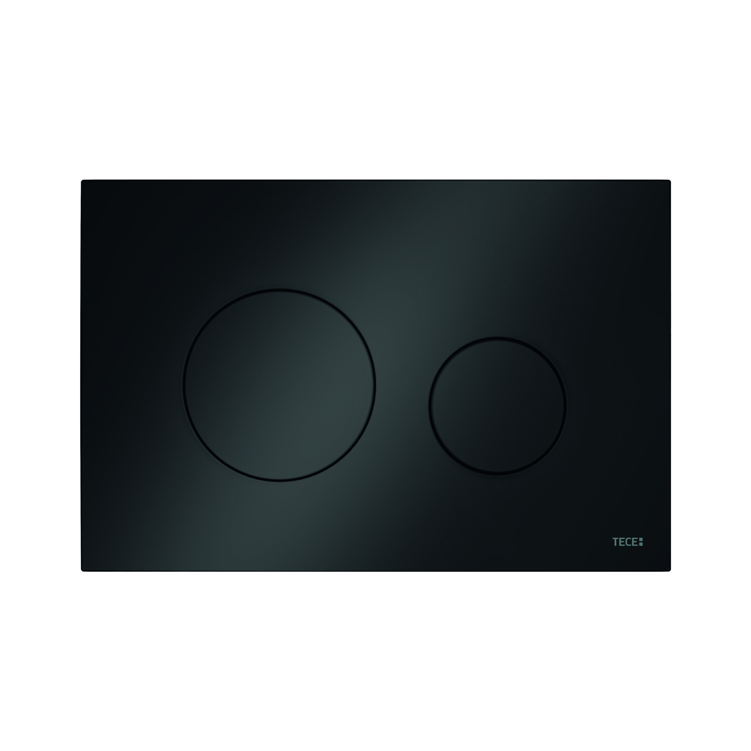 9240924-scaled-1.jpg TECELOOP WC bedieningsplaat - DUAL FLUSH - SYNTHETIC - GLOSSY BLACK - Afbeelding 1