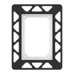 TECEFILO URINOIR-INBOUWRAAM VOOR VLAKKE INBOUW - WIT