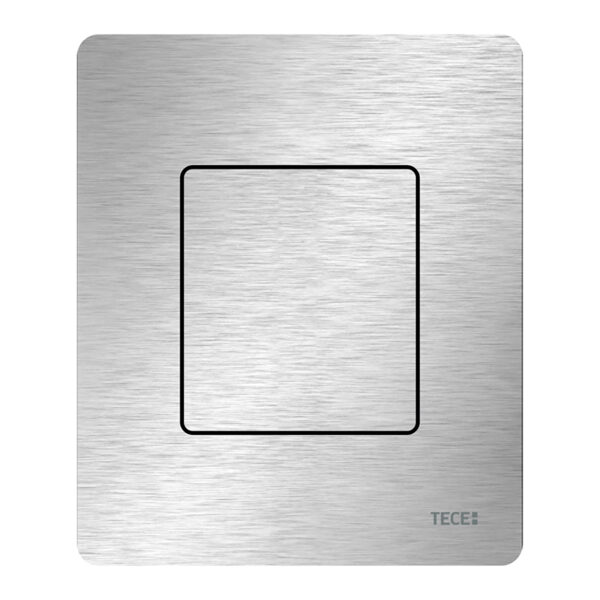 TECESOLID URINOIRBEDIENINGSPLAAT INCL. CARTOUCHE - GEBORSTELD RVS (MET ANTI-VINGERPRINT)