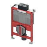 TECEBASE WC CONCEALED FRAME WITH CISTERN + TECENOW FLUSH PLATE MATTE BLACK - Image 9