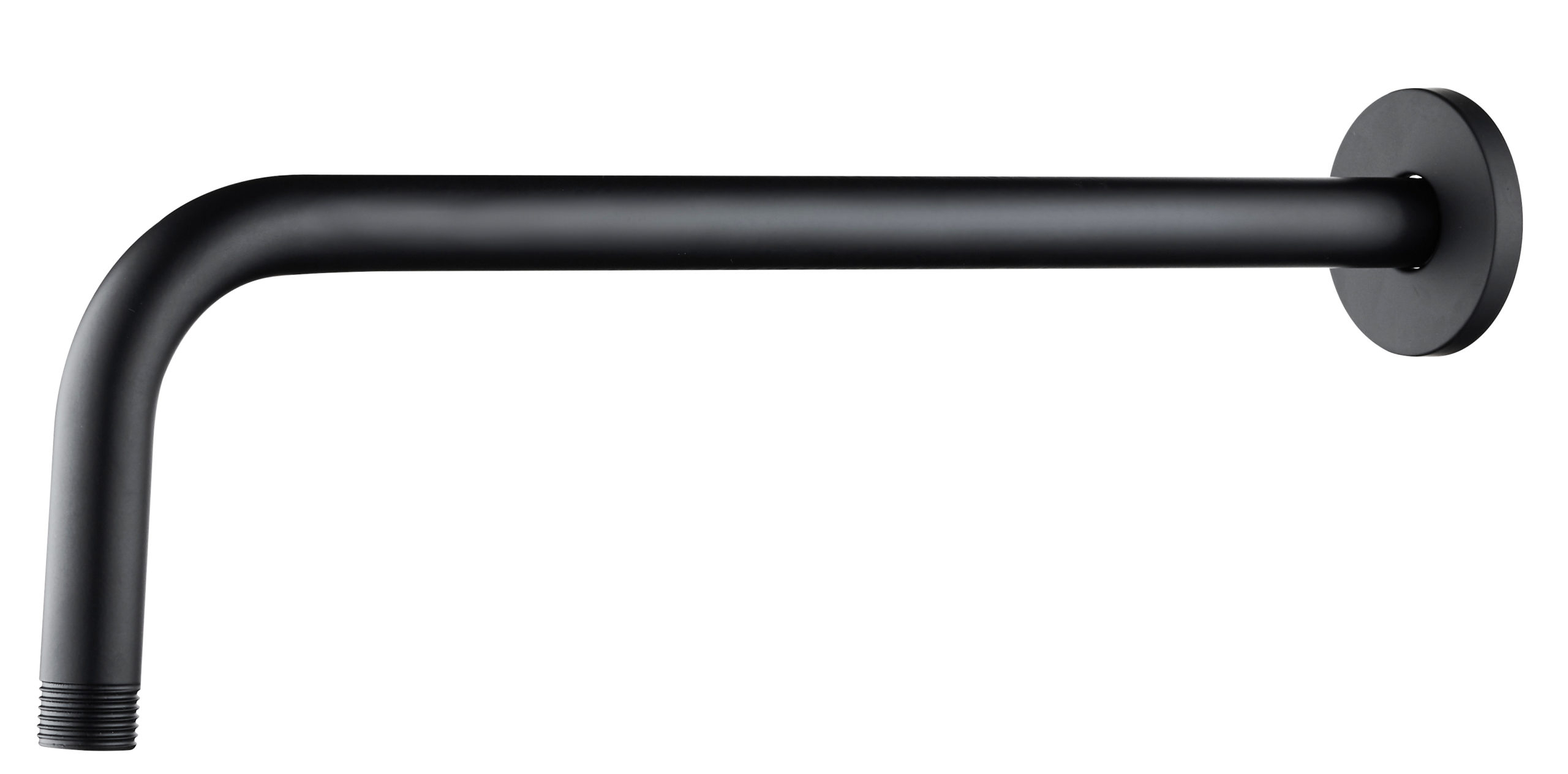 A12b-scaled-13.jpg RAINSHOWER SHOWER ARM WALL - UNIVERSEL - CURVED - 45 CM - MATT BLACK - Image 1