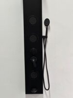 Douche Panel Matt Black - Image 3