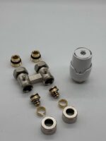 ERFU H-BLOCK CONNECTION SET FOR FLOOR OUTLET WITH THERMOSTATIC HEAD M30 1/2M-16/2 - Image 2