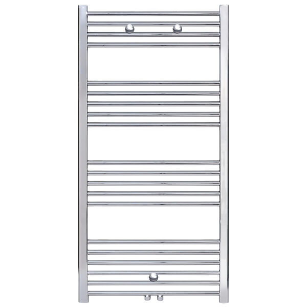 RADIATEUR SÈCHE-SERVIETTES RACCORD CENTRAL Chrome 1200X500-376WATT
