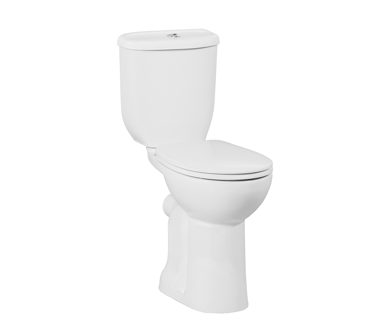 HOGE VLOERSTAANDE TOILETPAN ZONDER BIDET, P-TRAP - WIT