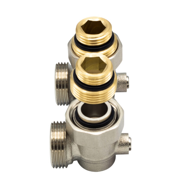 AANSLUITBLOK MET WANDAANSLUITING 3/4EK-1/2-MF