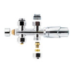 VANNE DE RADIATEUR THERMOSTATIQUE DROITE CHROME 1/2MX16/2 M30