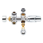 KIT DE RACCORDEMENT CENTRAL MUR CHROME M30X16/2