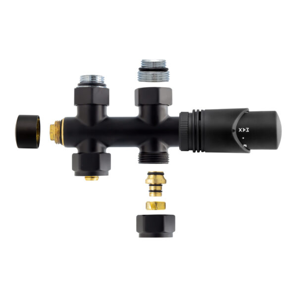 JEU DE CONNEXION CENTRALE DROIT NOIR M30X16/2