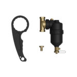 SÉPARATEUR DE SALETÉS BELRAD AVEC AIMANT - 3/4" - NOIR