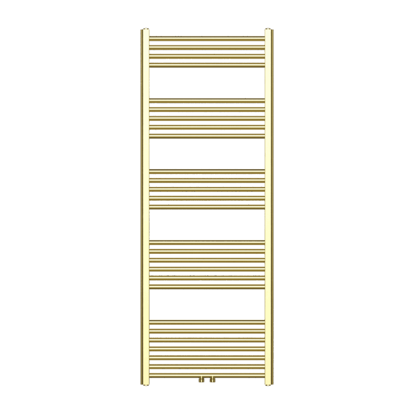BELRAD HANDDOEKRADIATOR - LINKS-RECHTS/MIDDEN AANSLUITING - 557 WATT - 1600X600CM - GEBORSTELD GOUD