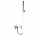 ALONI BATH AND SHOWER MIXER - THERMOSTATISCH - WITH 150 cm DOUCHESLANG, SHOWERHEAD, AND WALL HOLDER - CHROOM