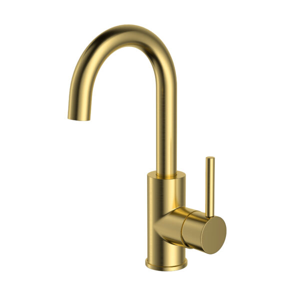 ALONI ENSY WASH BASIN MIXER WITH ROTATABLE SPOUT - BRUSHED GOLD