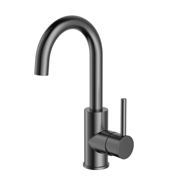 ALONI ENSY WASH BASIN MIXER WITH ROTATABLE SPOUT - GUNMETAL GREY