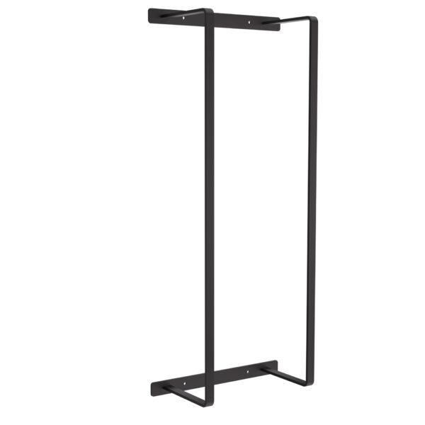 PORTE-SERVIETTES - VERTICAL - 67X28X14 CM - NOIR MAT