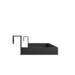 CREAVIT D10 TOWEL HOLDER FOR COMBINATION WITH SINK CABINET - BLACK - Image 2