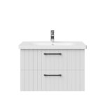 CREAVIT D10 WASHBASIN CABINET WITH 2 DRAWERS 80CM - WHITE