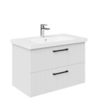 CREAVIT D10 WASHBASIN CABINET WITH 2 DRAWERS 80CM - WHITE - Image 2