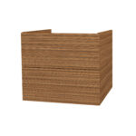 ARMOIRE BAS ELITE AVEC RELIEF HORIZONTAL (60CM) - NOYER