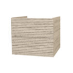 ARMOIRE BAS ELITE AVEC RELIEF HORIZONTAL (60CM) - BOIS CLAIR