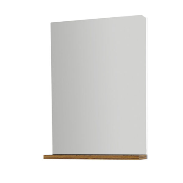 ALONI ELMAS SPIEGEL MET PLANK (44X54,5X8,2CM) - BRUIN