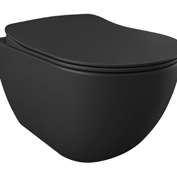 DESIGN WANDTOILET - MAT ZWART