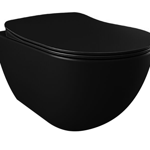 DESIGN WANDTOILET - MAT ZWART