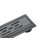 ALONI SHOWER DRAIN – WITH GRATE – COMPLETE – 100CM – BRUSHED GUNMETAL - Image 2