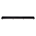 ALONI GLASS GRID SHOWER DRAIN BLACK 60CM
