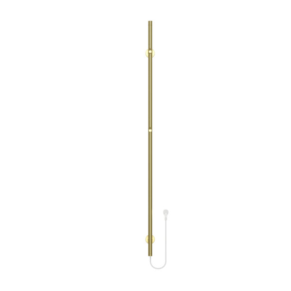 BELRAD ROD TOWEL DRYER - ELECTRIC - SINGLE - 60W - Ø2,5CM - 150X6,3X12,7 CM - BRUSHED GOLD