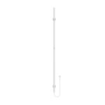 BELRAD ROD SÈCHE-SERVIETTES - ELECTRIC - SINGLE - 60W - Ø2,5CM - 150X6,3X12,7 CM - Blanc brillant