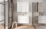 ALONI HAYAT VANITY UNIT - 2 DRAWERS - HANDLELESS - SOFT CLOSE – 79,5X50X45 CM - GLOSSY WHITE - Image 8
