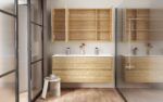 ALONI HAYAT VANITY UNIT - 2 DRAWERS - HANDLELESS - SOFT CLOSE – 119,5X50X45 CM - OAK - Image 6