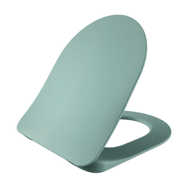 TOILETZITTING DUROPLAST (SOFT-CLOSE & QUICK RELEASE) MET ROESTVRIJ STALEN SCHARNIEREN - GROEN