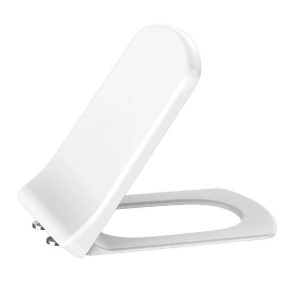 Abattant de WC LARA DUROPLAST CHARNIÈRES EN ACIER INOXYDABLE, FERMETURE DOUCE