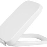 CREAVIT SH TOILET SEAT - D-SHAPE - SOFT CLOSE - QUICK RELEASE - DUROPLAST - STAINLESS STEEL HINGES - GLOSSY WHITE