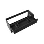 ALONI HAYAT VANITY UNIT - 2 DRAWERS - HANDLELESS - SOFT CLOSE – 119,5X50X45 CM - MATT BLACK - Image 3