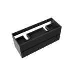ALONI HAYAT VANITY UNIT - 2 DRAWERS - HANDLELESS - SOFT CLOSE – 119,5X50X45 CM - MATT BLACK - Image 2