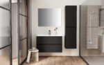 ALONI HAYAT VANITY UNIT - 2 DRAWERS - HANDLELESS - SOFT CLOSE – 79,5X50X45 CM - MATT BLACK - Image 4