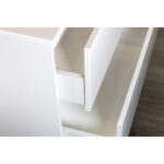 ALONI HAYAT VANITY UNIT - 2 DRAWERS - HANDLELESS - SOFT CLOSE – 119,5X50X45 CM - GLOSSY WHITE - Image 3