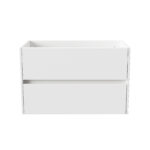 ALONI HAYAT VANITY UNIT - 2 DRAWERS - HANDLELESS - SOFT CLOSE – 79,5X50X45 CM - GLOSSY WHITE