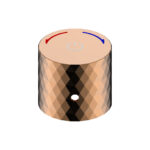 ALONI FLOW PUSH BUTTON EXPOSED TAP - GLOSSY ROSE COPPER