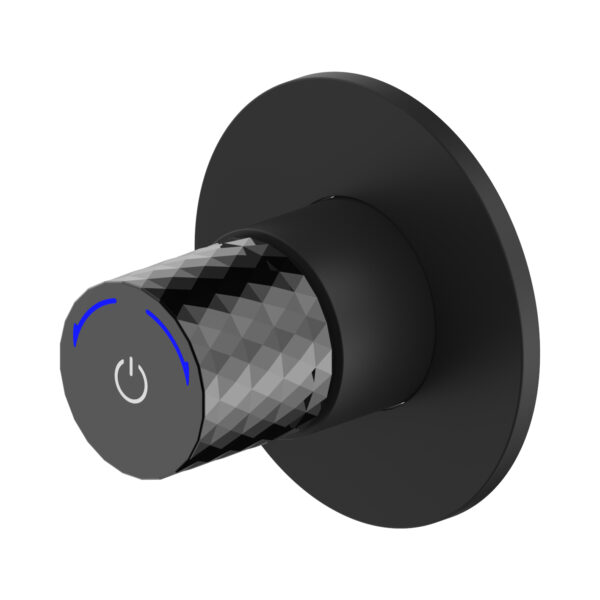 ROBINET DE BIDET ALONI FLOW - BOUTON POUSSOIR - EAU FROIDE - ENCASTRÉ - NOIR MAT