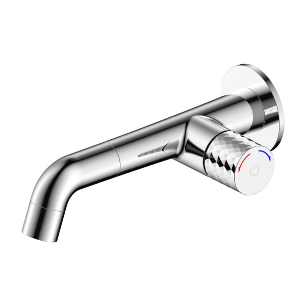 ALONI FLOW MITIGEUR DE LAVABO - BOUTON POUSSOIR - ENCASTRÉ - Chrome